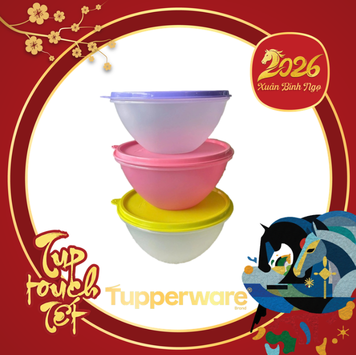 Tuptrung - Tô/Bát Tupperware 800ml