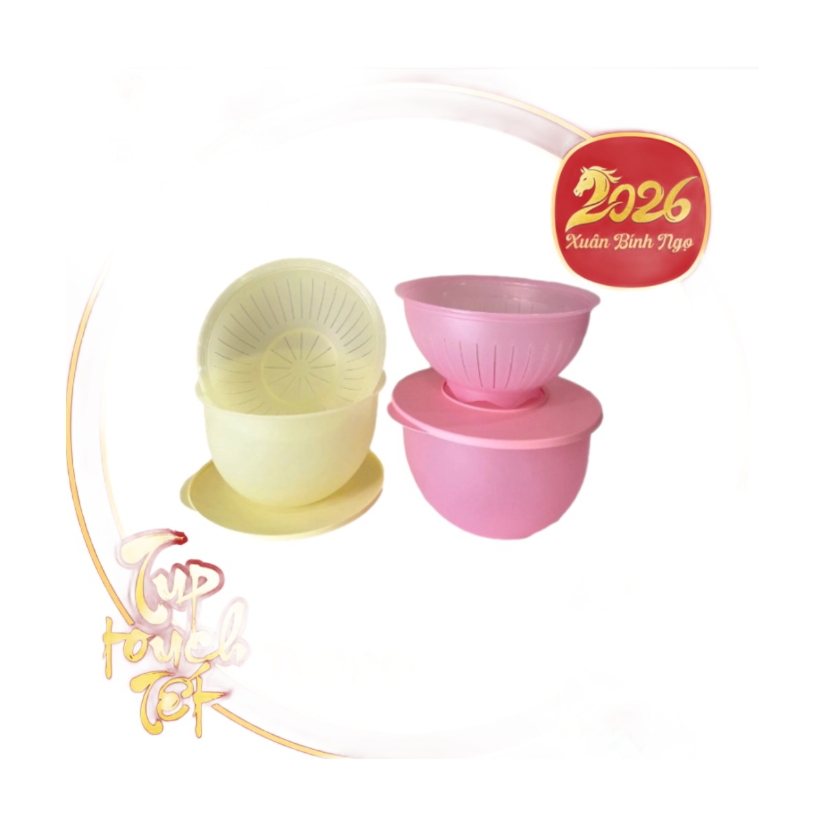 Bộ Rổ Tô 2 Trong 1 Tupperware 4L