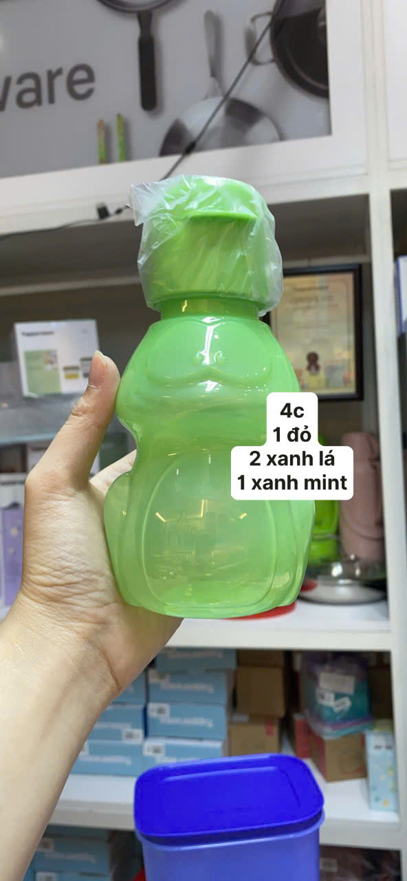 Tupmalay - Bình Nước Tupperware Hình Gấu Eco Dino & Bear (01 Bình)