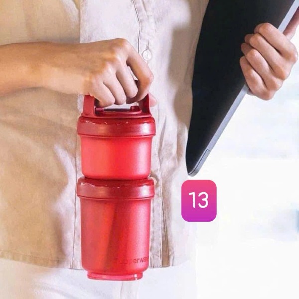 Tuptrung Bộ 02 Hộp Tupperware Twist N Snack (02 Hộp)