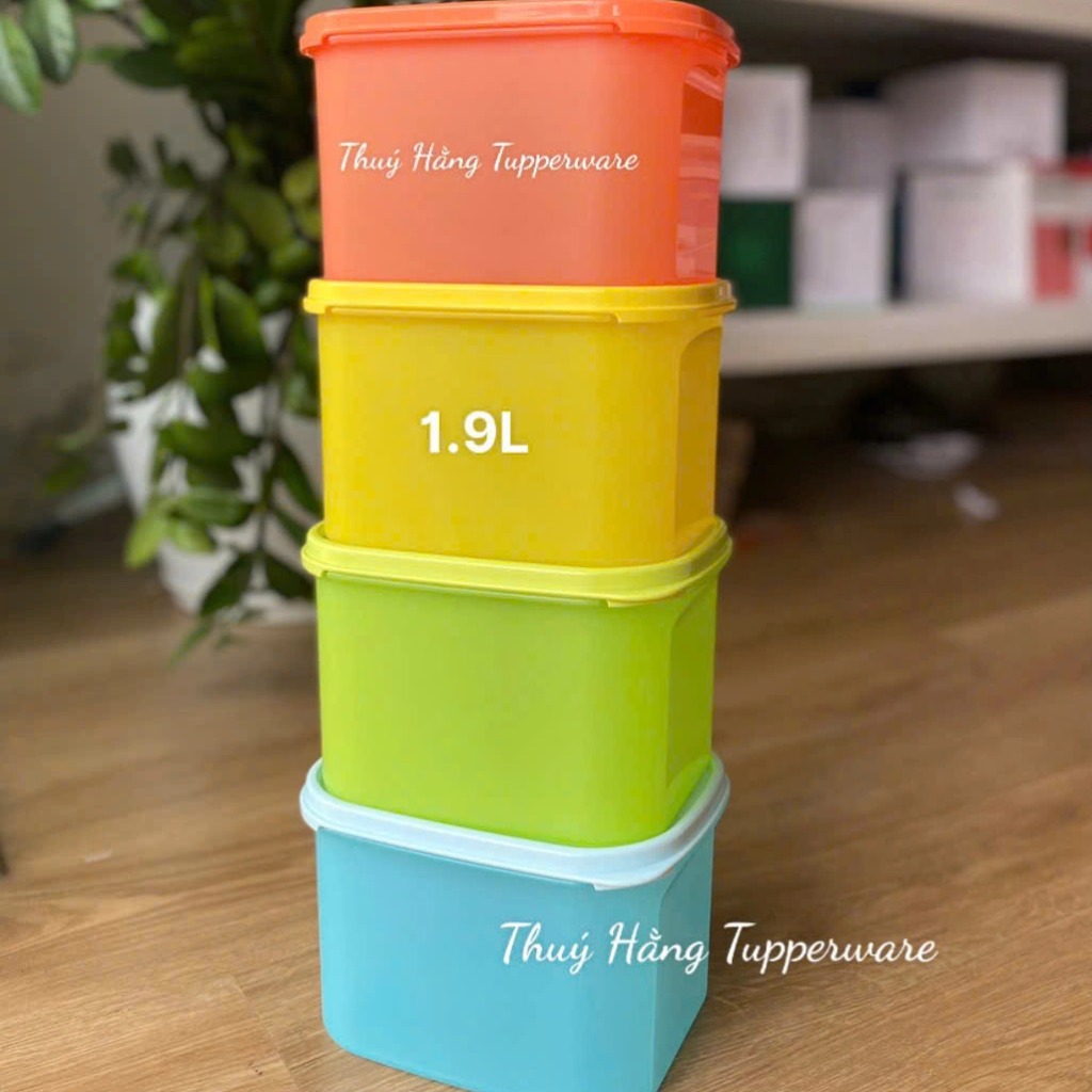 Tuptrung Hộp Tupperware mát colorful 1.9lit (4 màu)