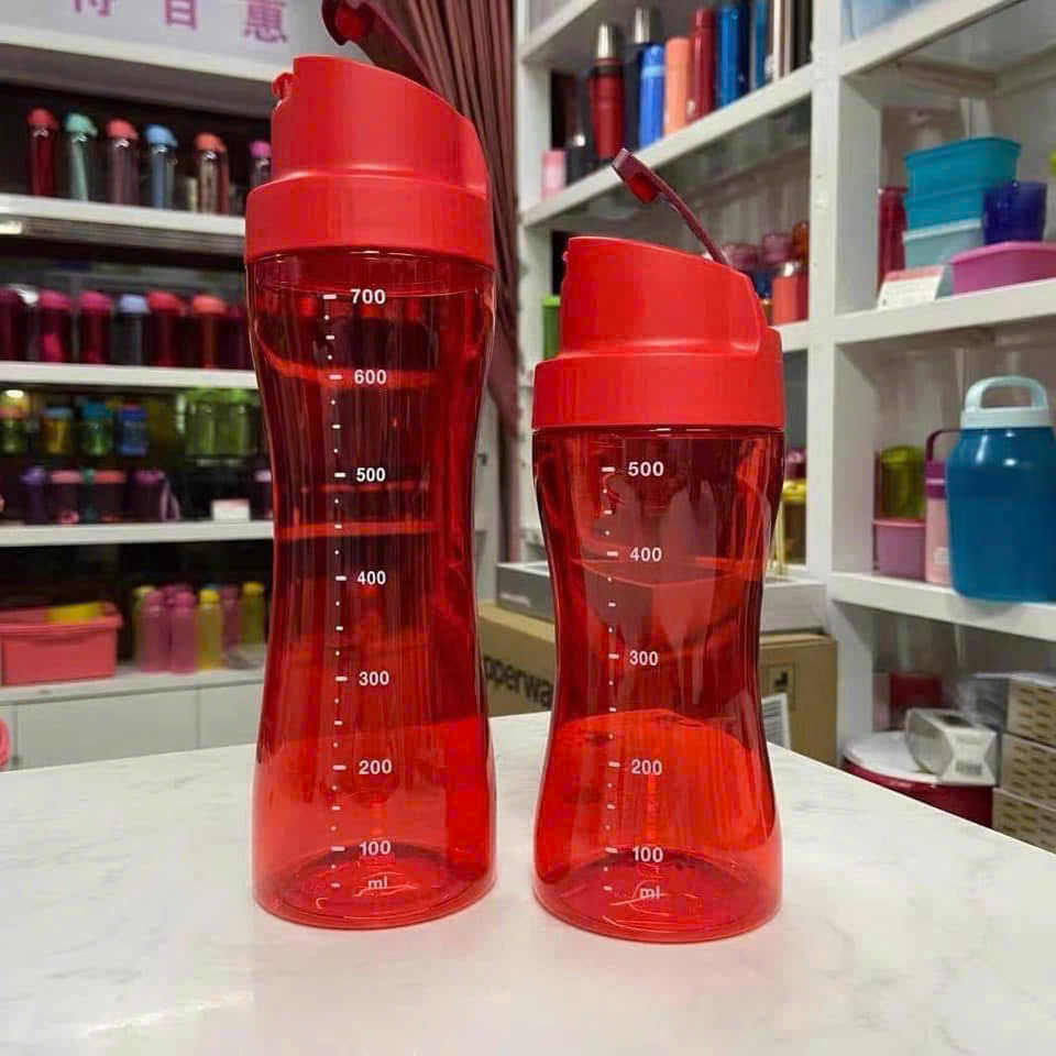 Tuptrung Bình Rót Dầu, Nước Mắm... Full Màu Đỏ 570ml
