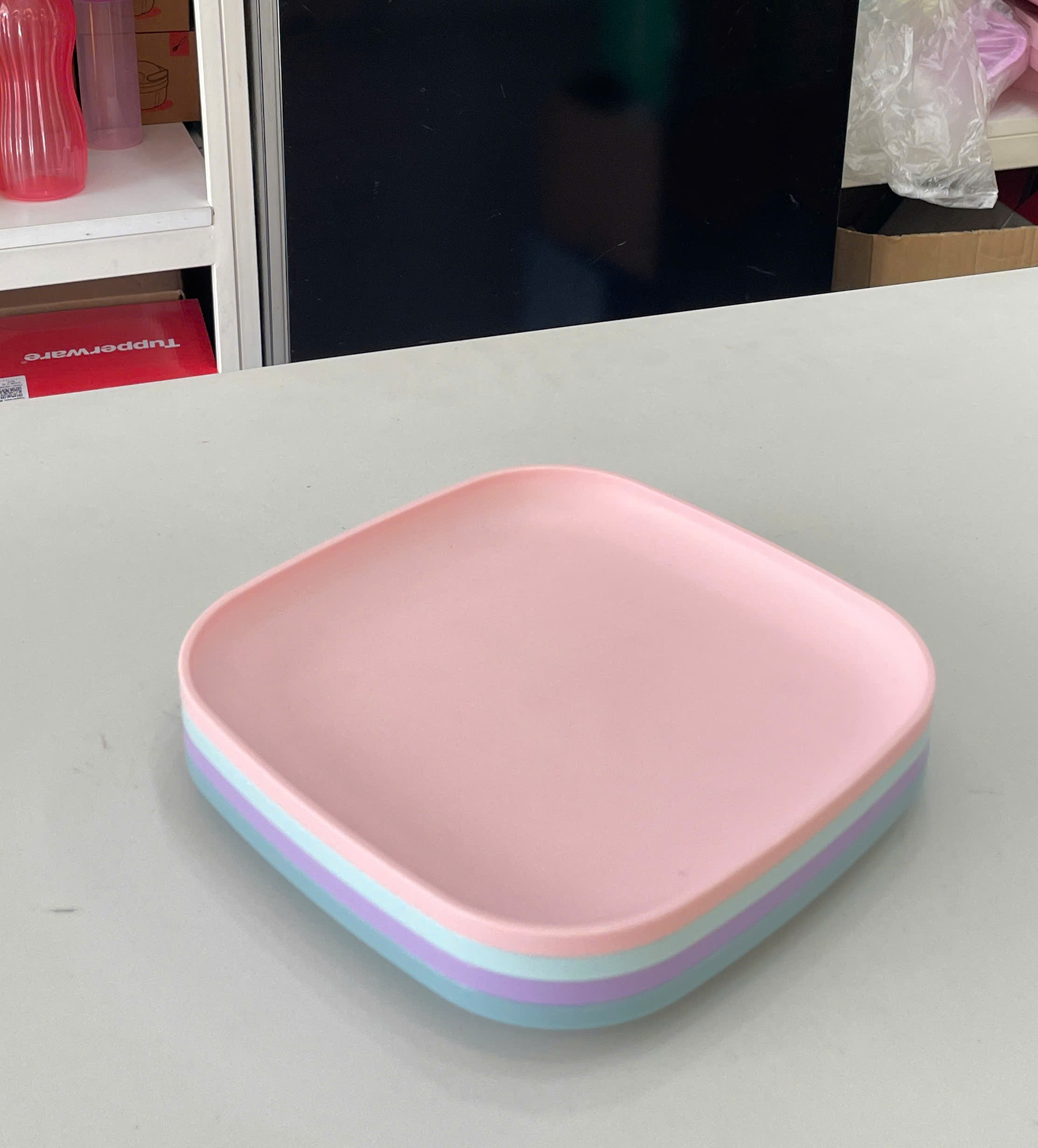 Combo Tuptrung Bộ Đĩa Vuông 20cm 4 Màu
