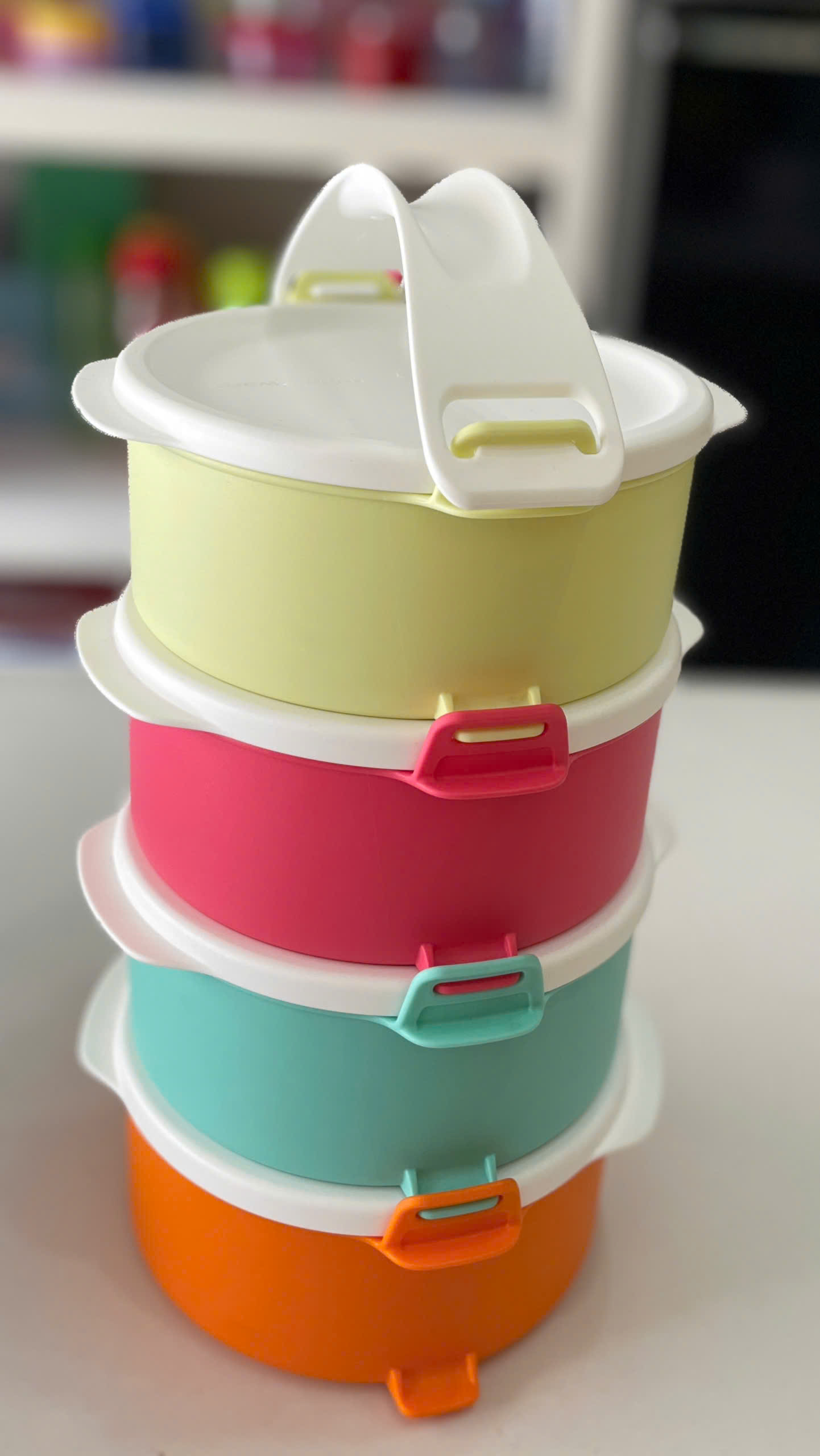 Tuptrung Bộ Hộp Cơm Tupperware Small Round Click To Go Màu mới 2023