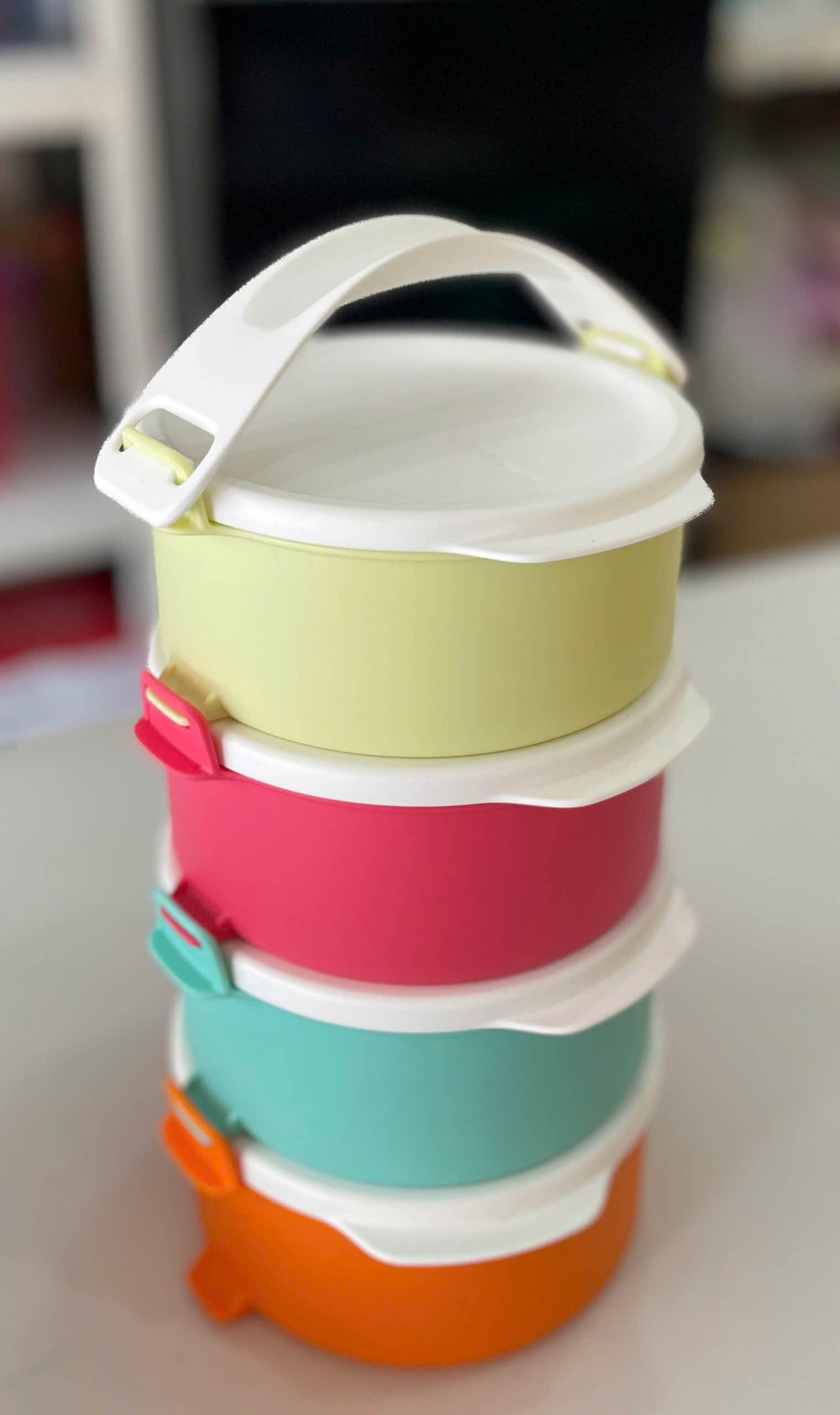 Tuptrung Bộ Hộp Cơm Tupperware Small Round Click To Go Màu mới 2023