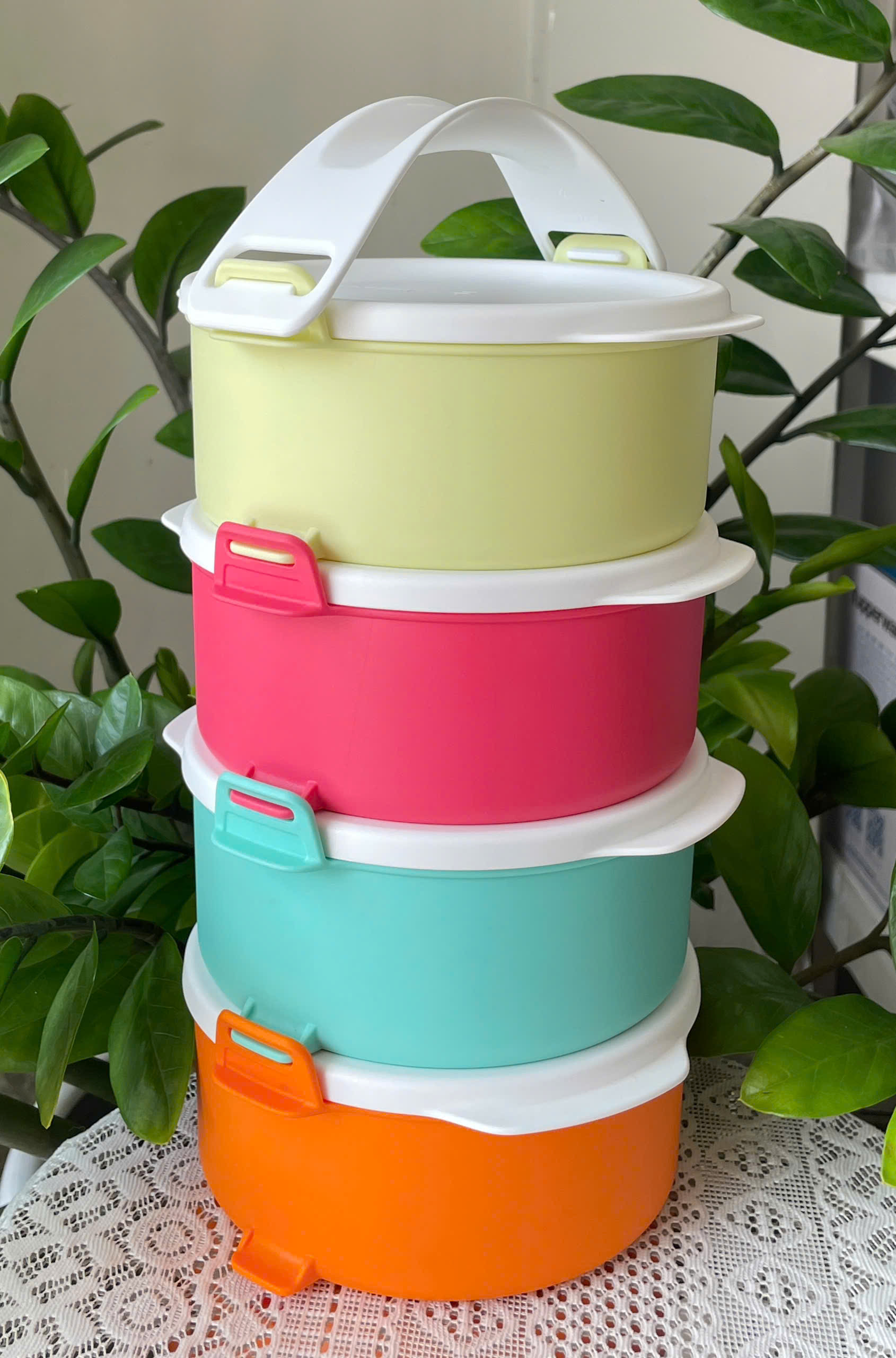 Tuptrung Bộ Hộp Cơm Tupperware Small Round Click To Go Màu mới 2023