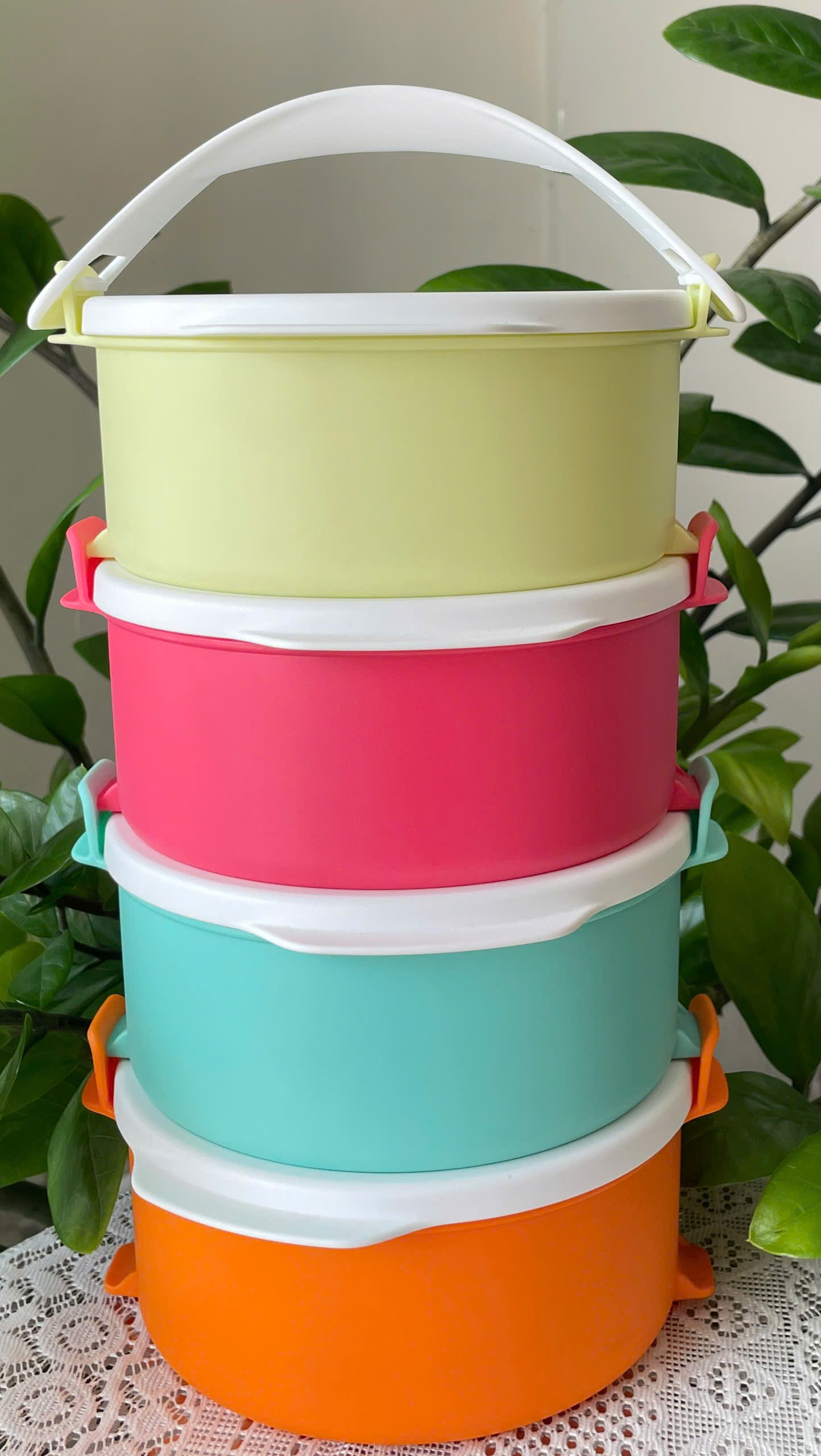 Tuptrung Bộ Hộp Cơm Tupperware Small Round Click To Go Màu mới 2023
