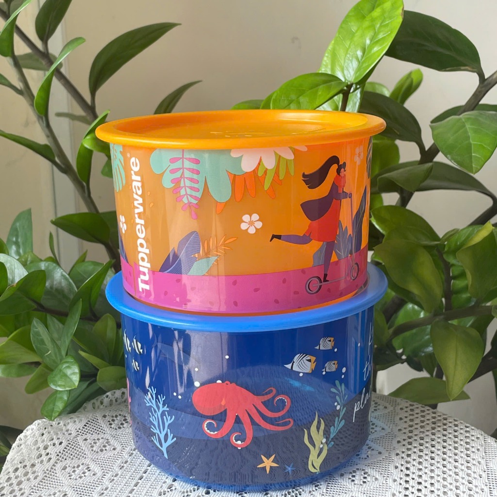 Hộp Tupperware Trữ Mát One Touch 600ml - Đóng Hộp 1 Ấn - Tupperware Malaysia Chính Hãng