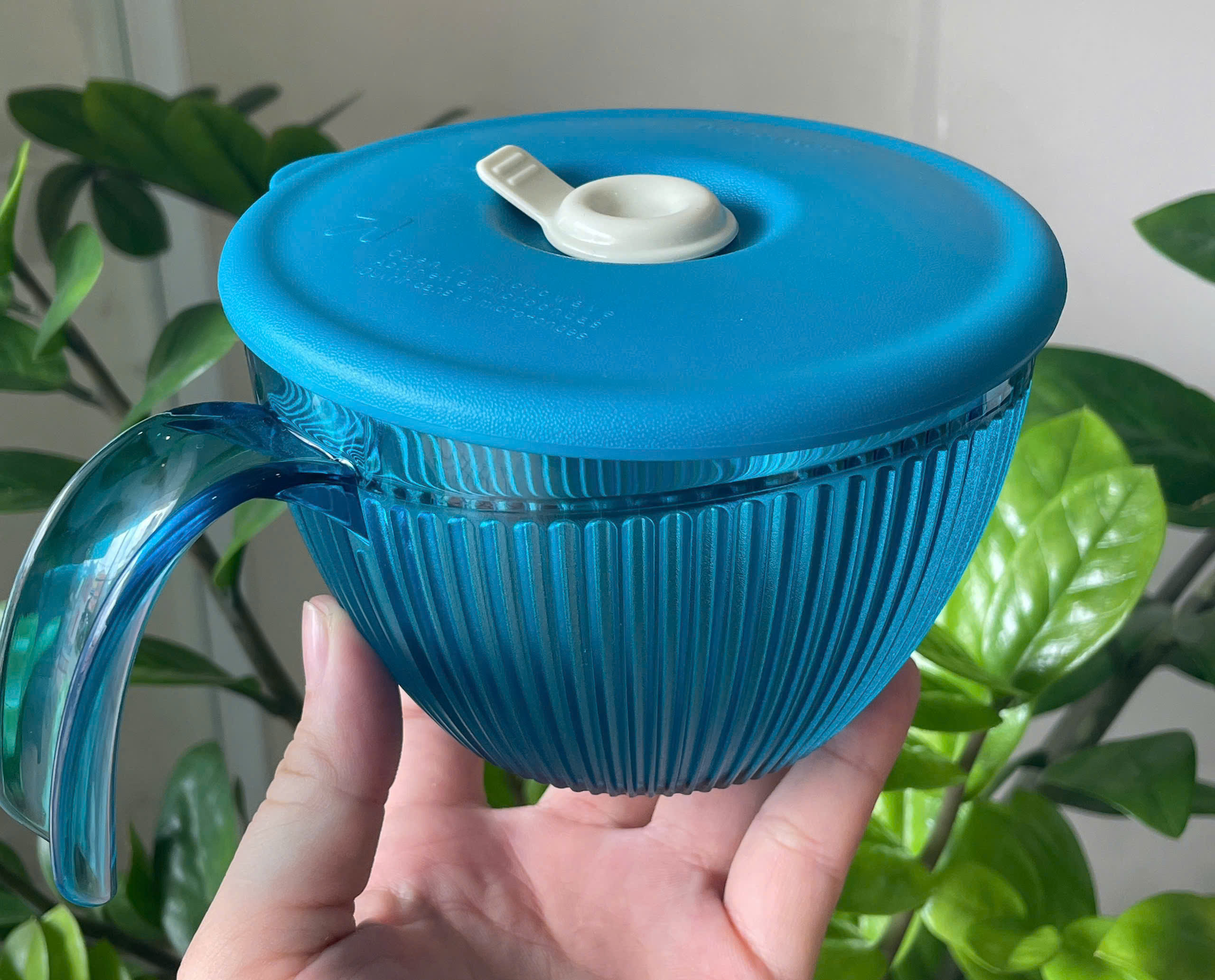 Tô có tay cầm 500ml quay lò vi sóng - xanh