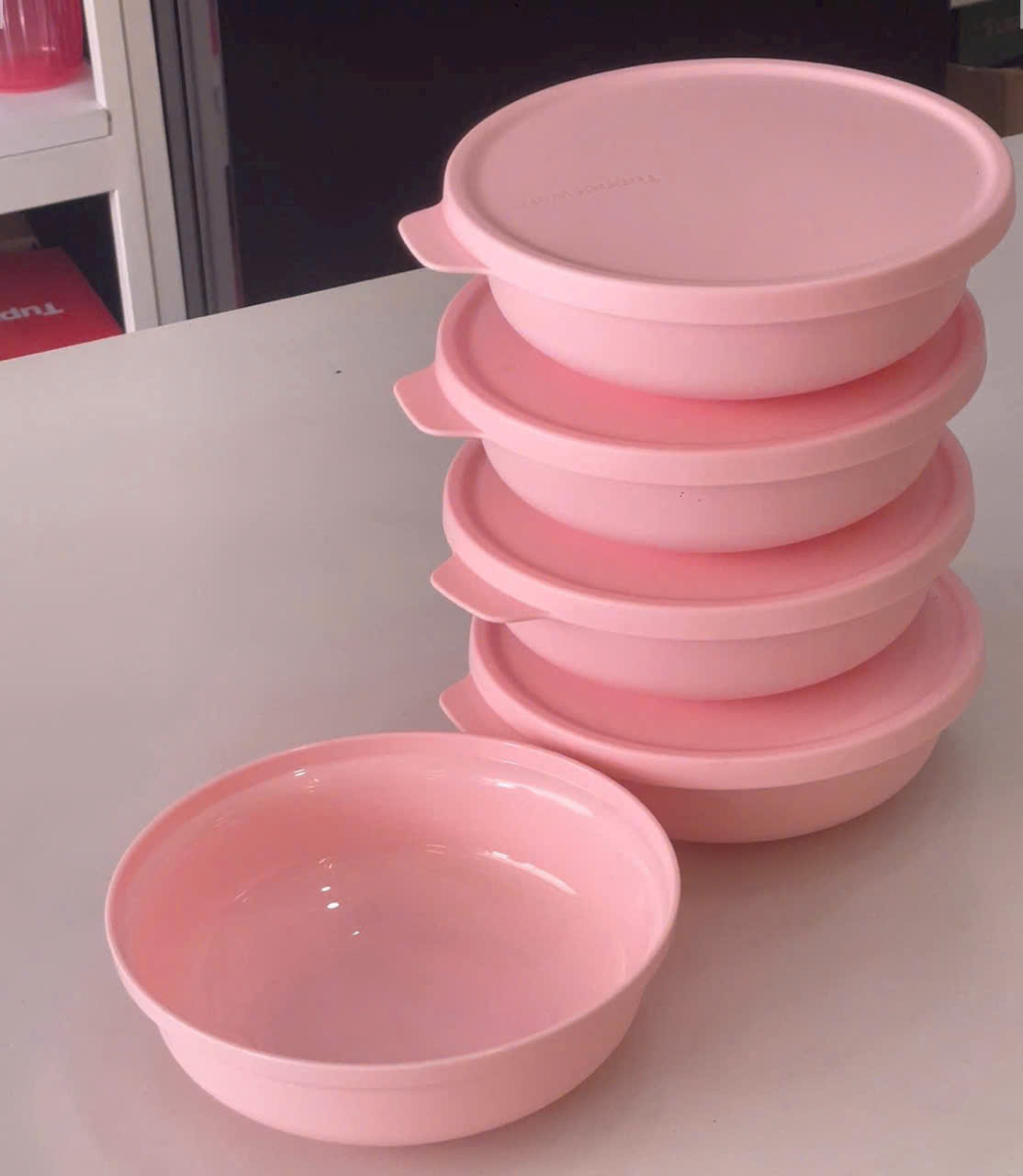 Set 3 Tô Hồng 450ml - Tup Trung