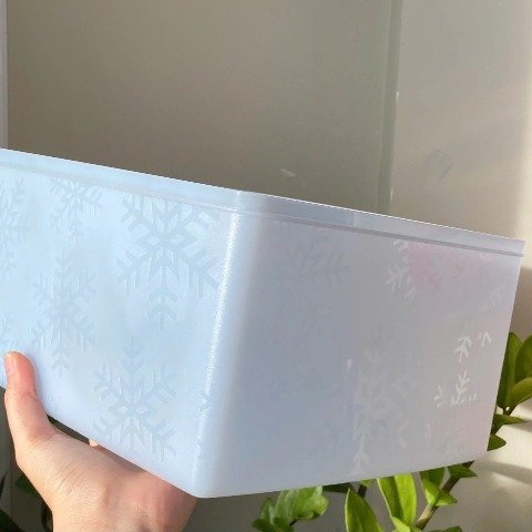 Hộp Tupperware Trữ Đông Festive Stor N Serve 6L - Bông Tuyết Nhựa Mềm - Tupperware Malaysia Chính Hãng