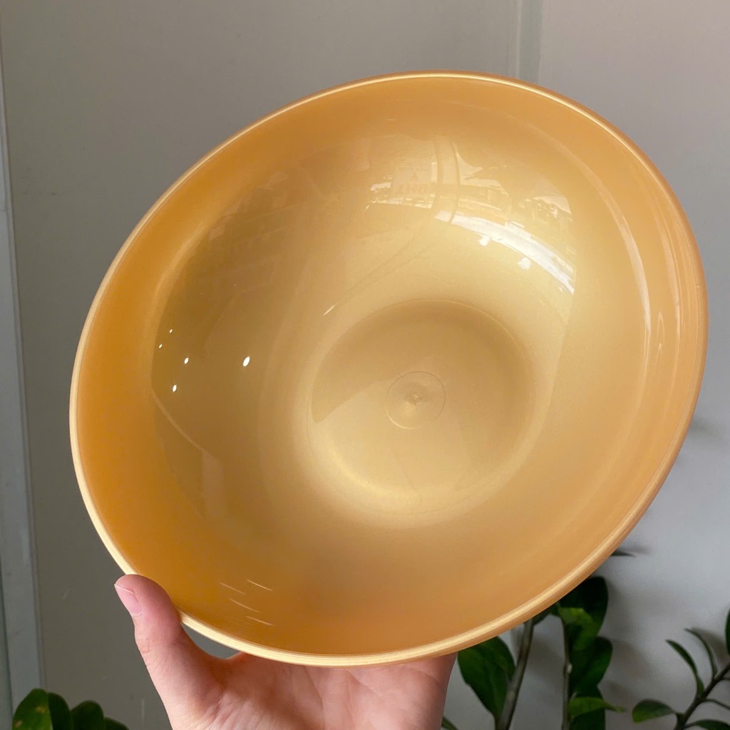 Tupmalay - Hộp Bowl Tròn Dẹt Nắp Xanh Thân Vàng Gold Allegra Petrol Gold 1.5L