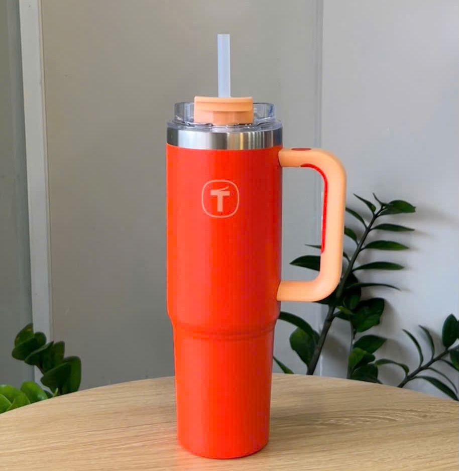 Tuptrung - Ly Giữ Nhiệt Tupperware Big T Có Ống Hút 660ml / 1.1L