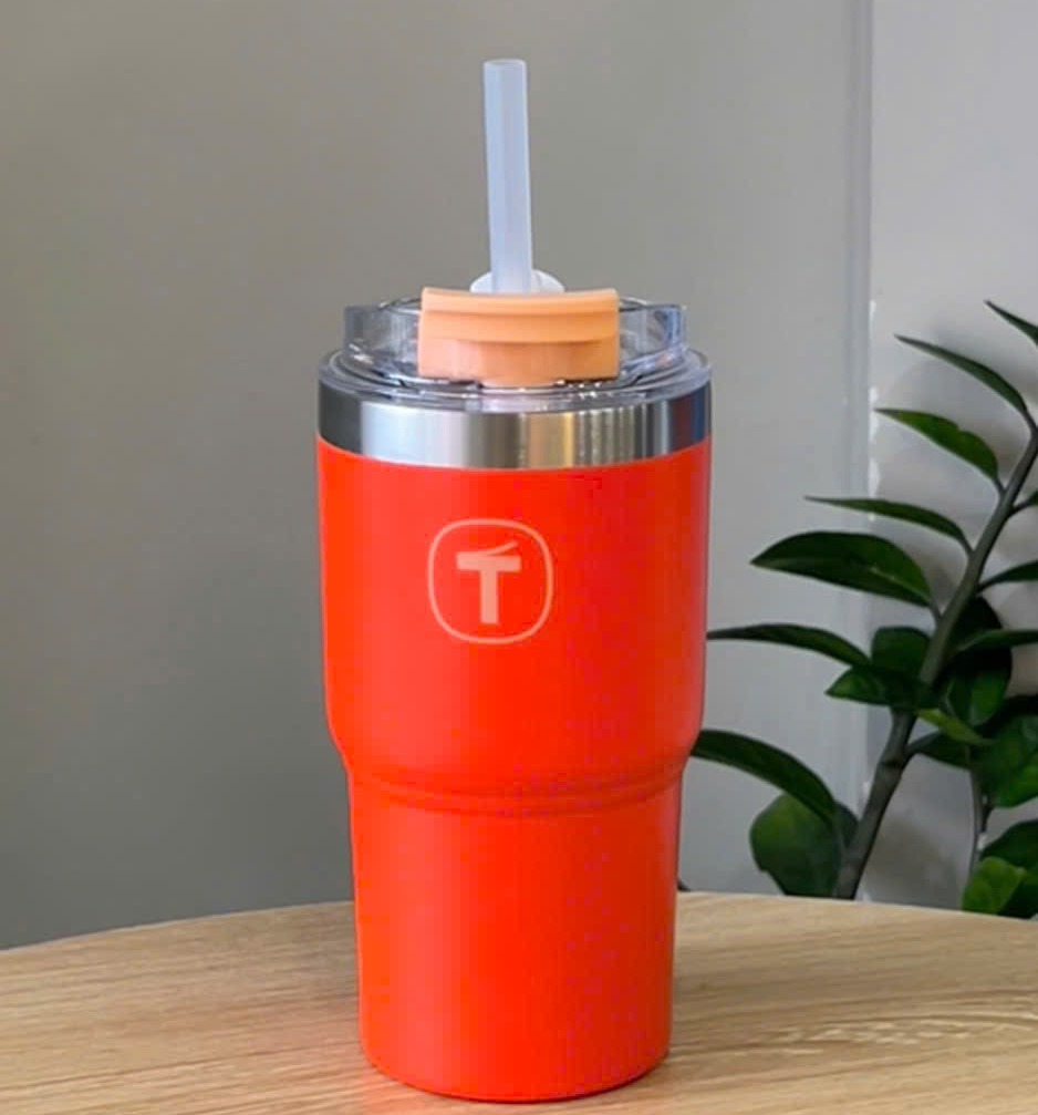 Tuptrung - Ly Giữ Nhiệt Tupperware Big T Có Ống Hút 660ml / 1.1L