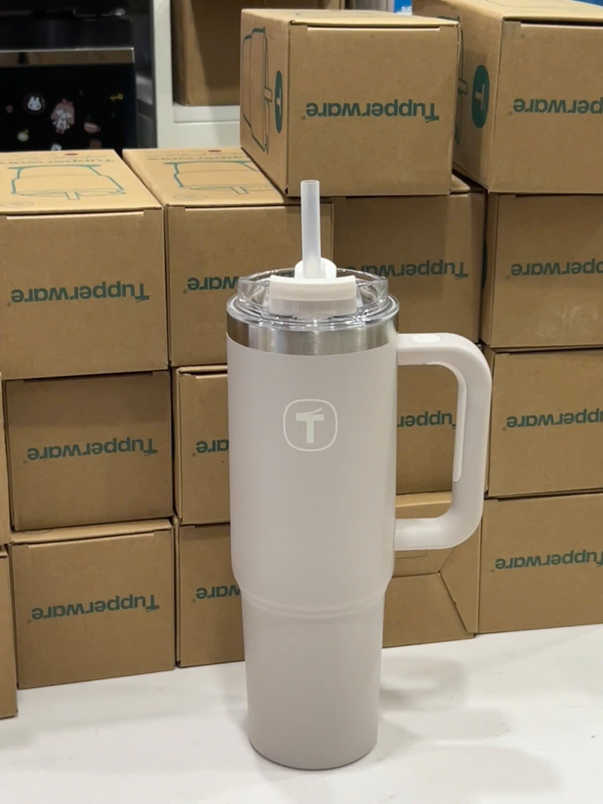 Ly Giữ Nhiệt Tupperware Big T 660ml / 1.1L - Có Ống Hút - Tupperware Trung Chính Hãng