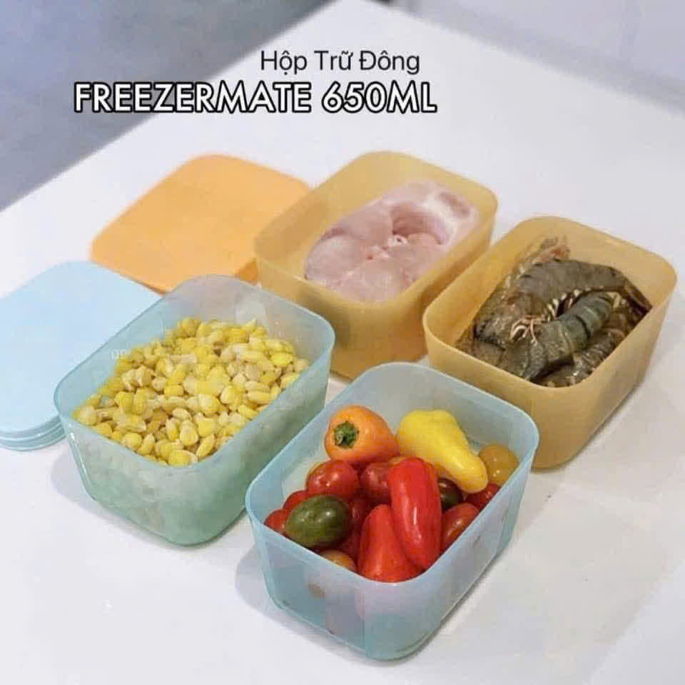 Bộ 8 Hộp Tupperware Trữ Đông 650ml + Trữ Mát 530ml Modular - Tupperware Trung Chính Hãng