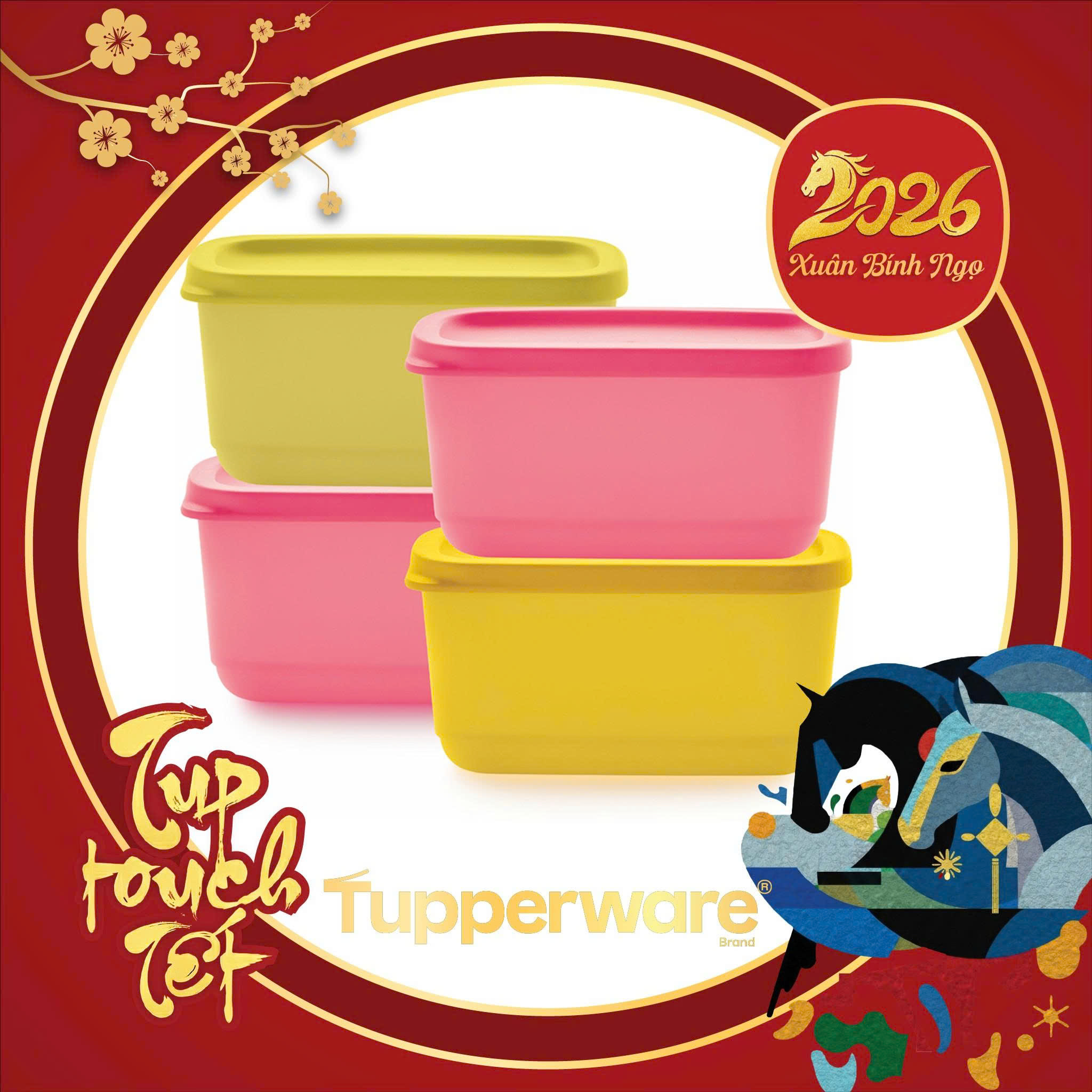 Hộp Đựng Thực Phẩm Tupperware Trữ Khô Và Mát Cubix Mini Rectangle 250ml - New Tupperware
