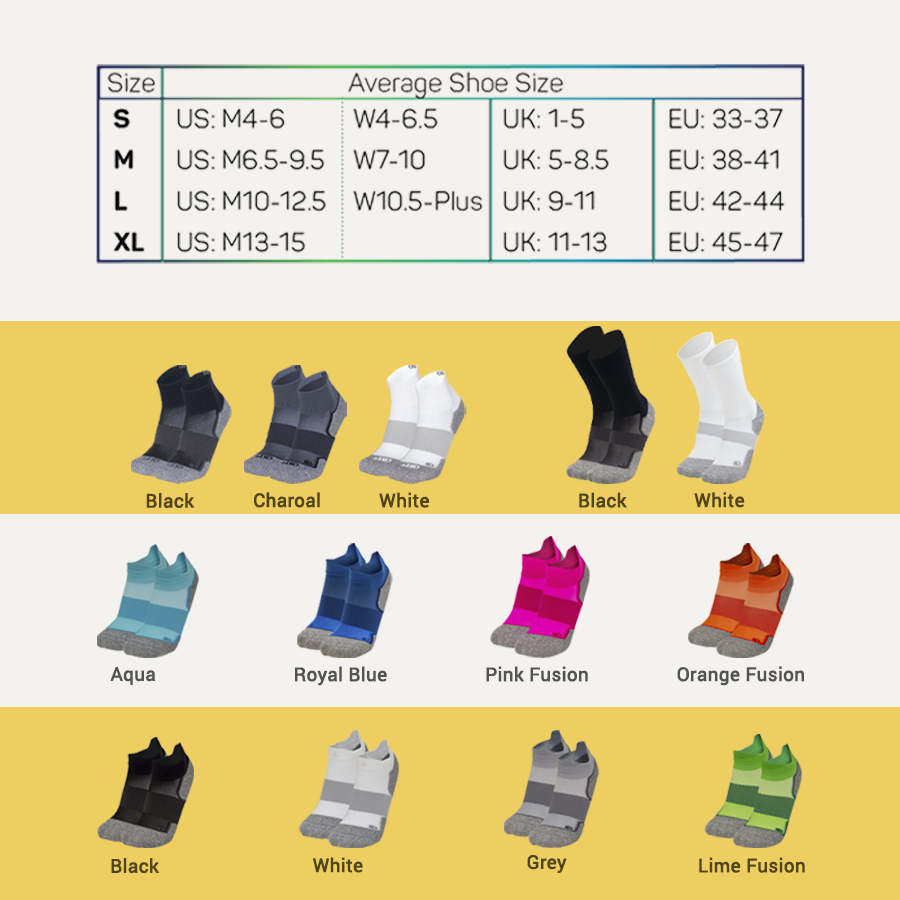 OS1st | Vớ Nén Chạy Bộ Active Comfort AC4 No Show - Grey