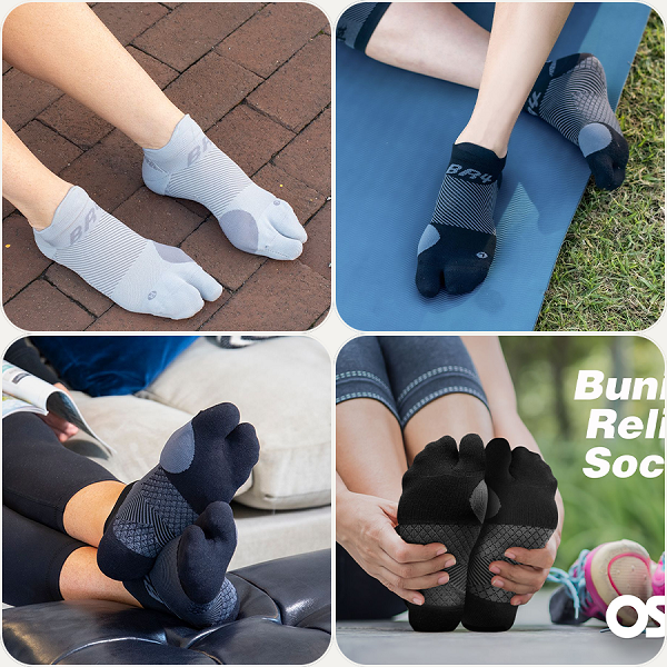 OS1st | Vớ Nén Bổ Trợ Khớp Ngón Cái Bunion BR4 - Black