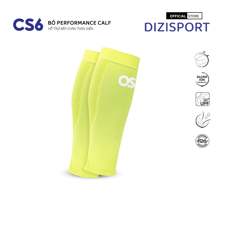 OS1st | Bó Nén Calf Performance CS6 - Reflective Yellow