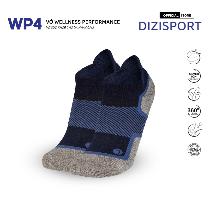 OS1st | Vớ Nén Sức Khỏe Wellness Performance WP4 No Show - Navy