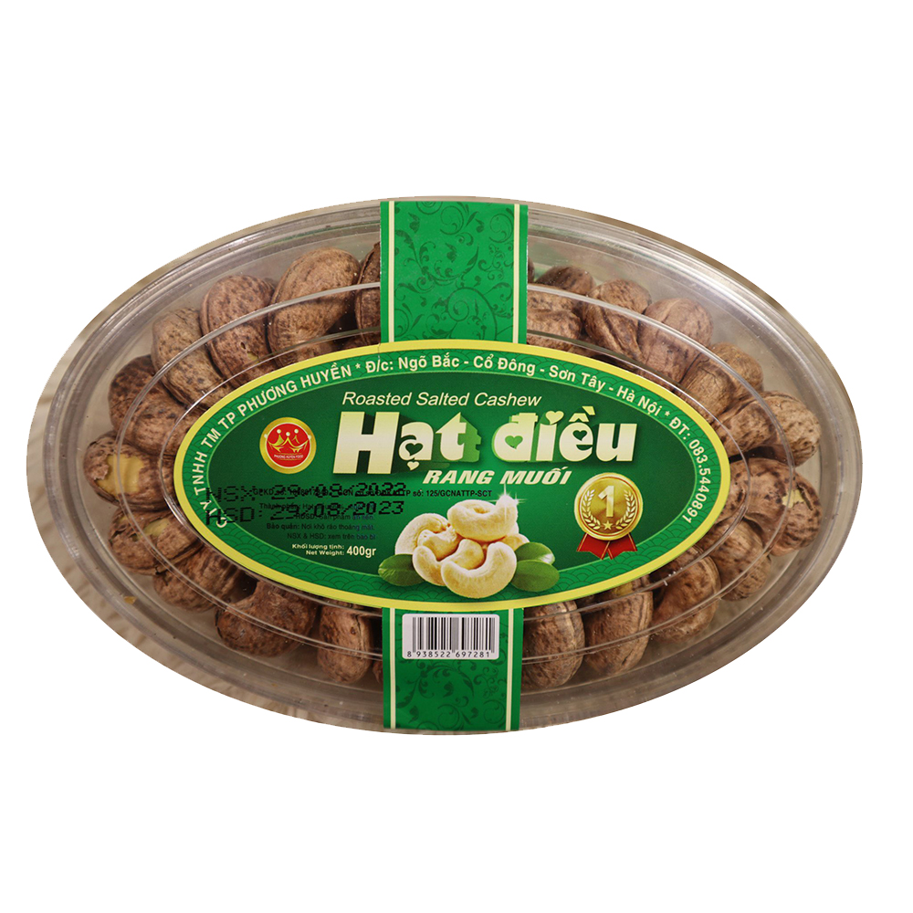 Hộp hạt điều rang muối 400gr