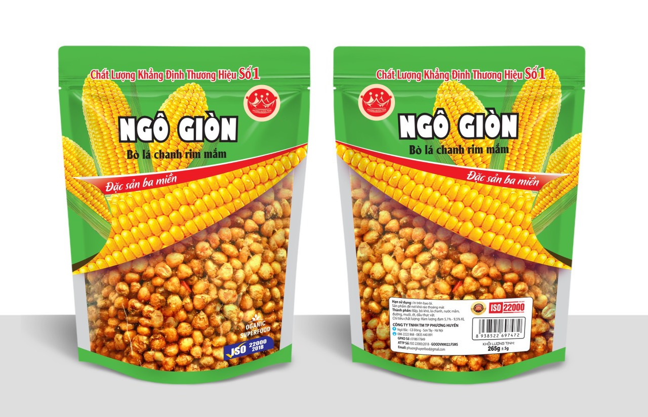 Ngô bò lá chanh rim mắm 265g