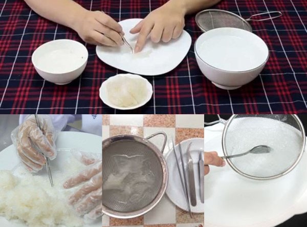 Cách nhặt tổ yến thô
