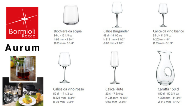 Aurum: Bộ sưu tập ly thủy tinh hoàn hảo cho mọi nhu cầu