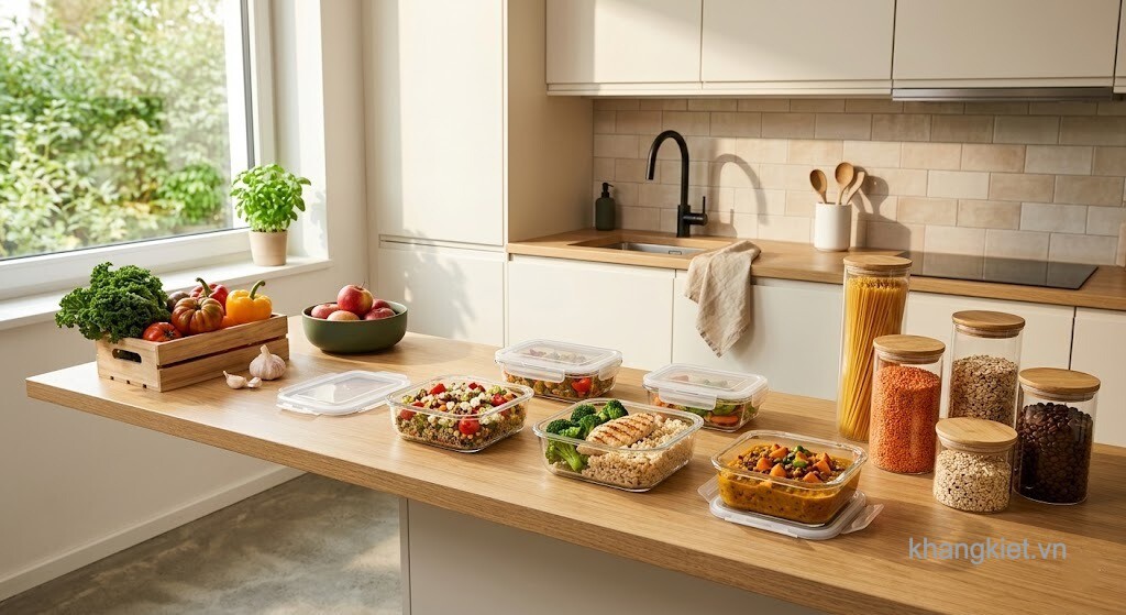 Bảo quản thực phẩm bằng thủy tinh an toàn cho gia đình