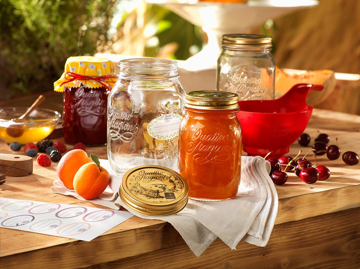 Hũ thủy tinh nắp thiếc Quattro