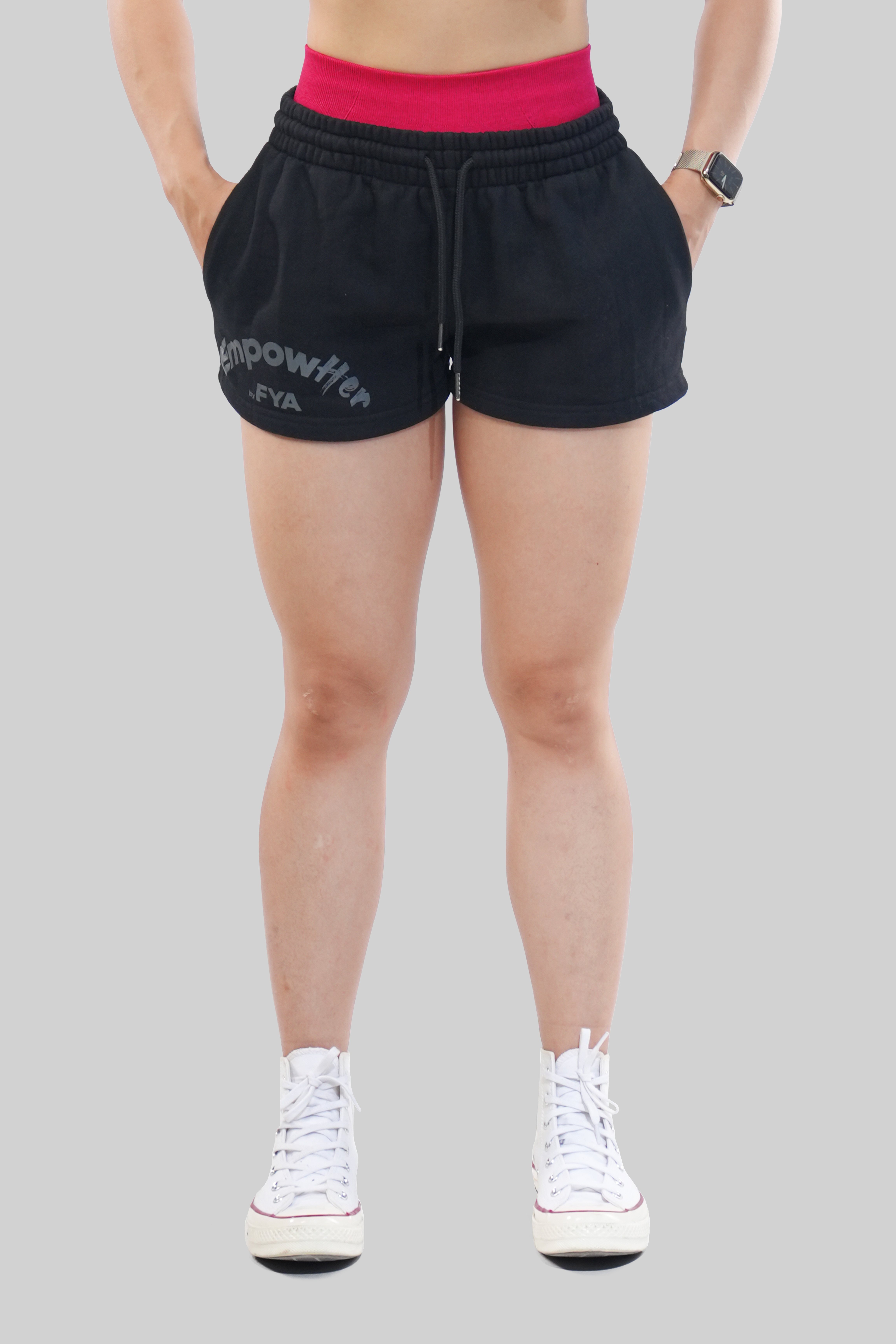 QUẦN SHORT NỈ EMPOWHER - ĐEN