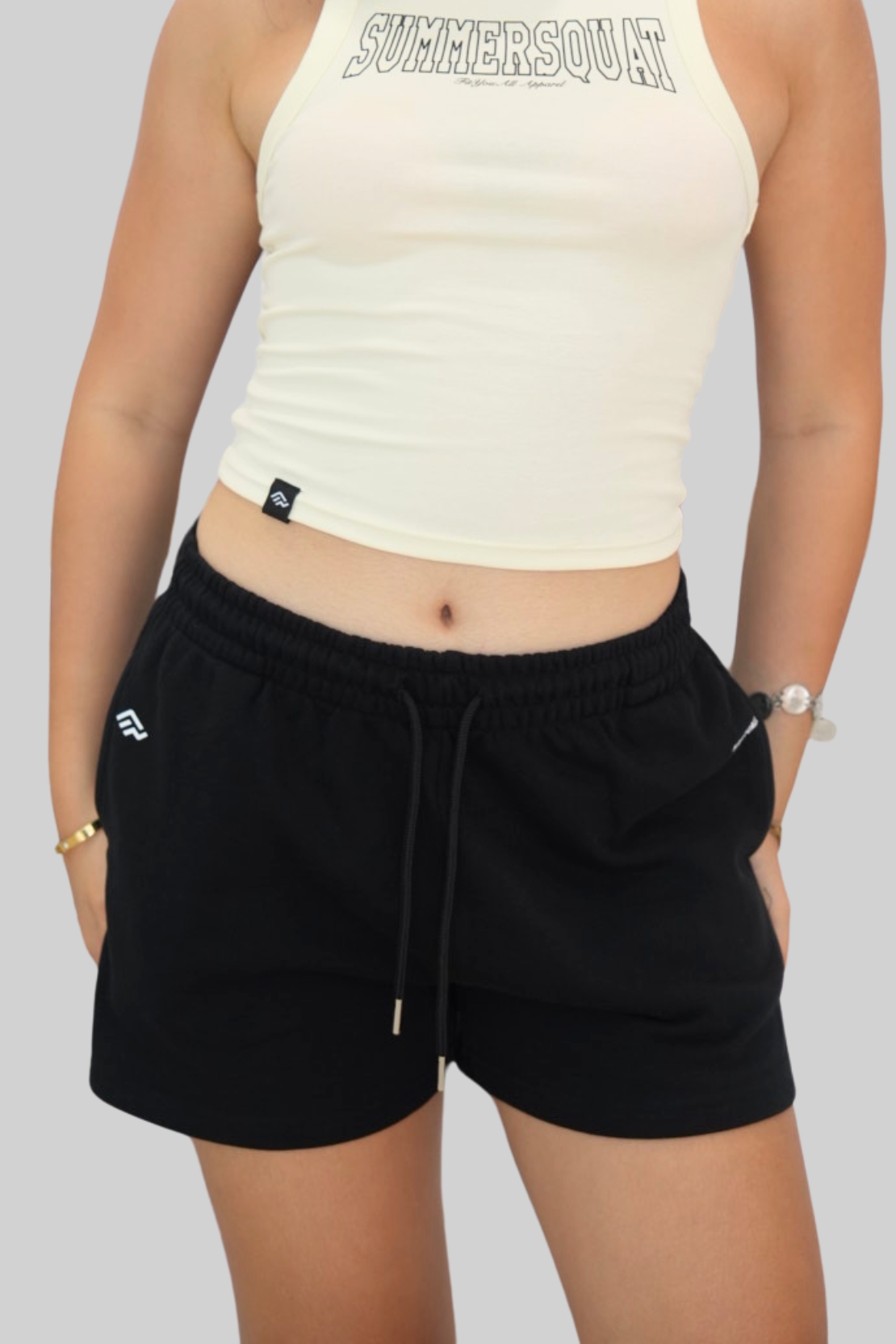 Quân Shorts Nỉ SummerSquat - Đen