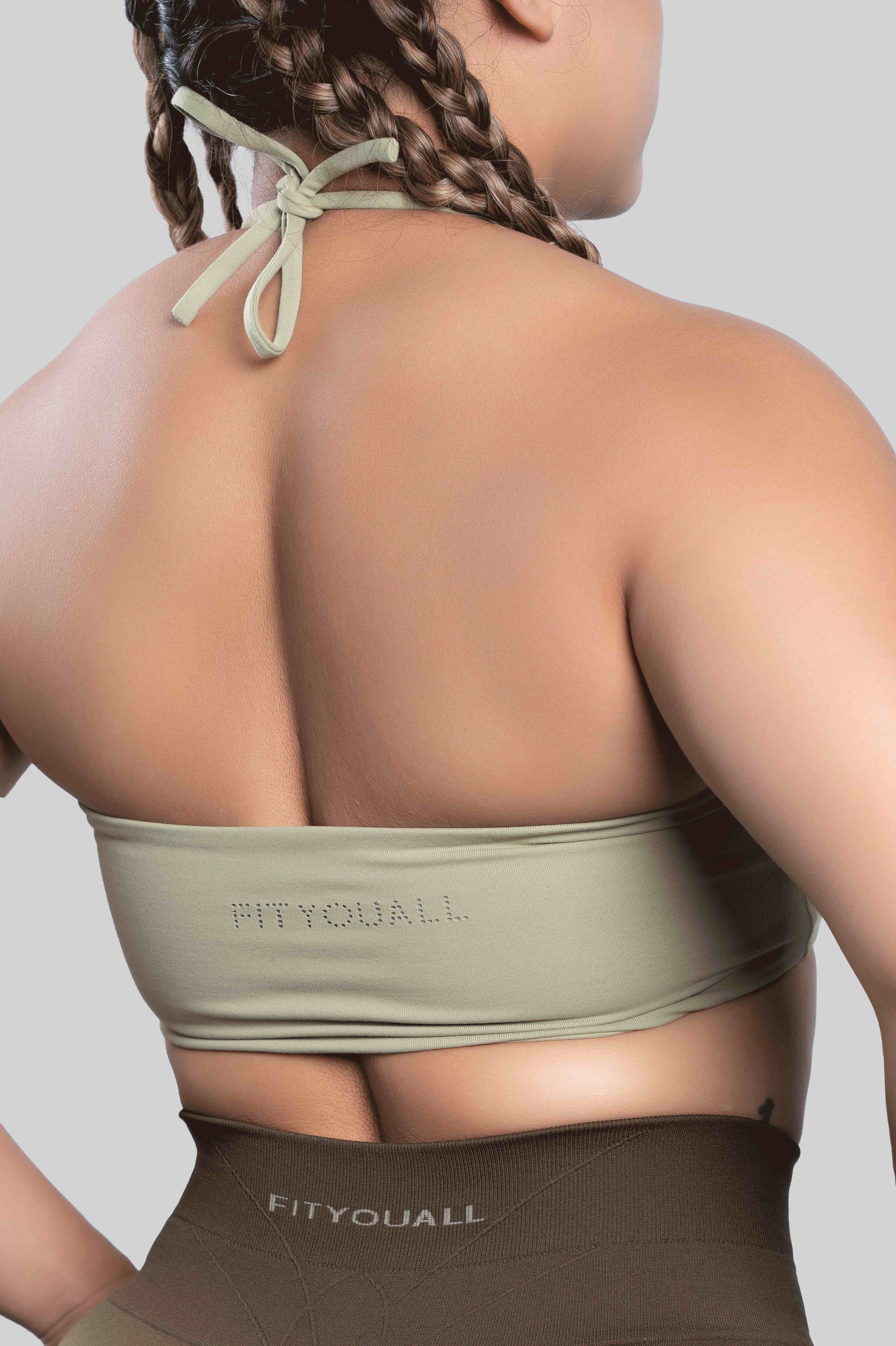 Áo Bandeau Lotus - Grayish Yellow