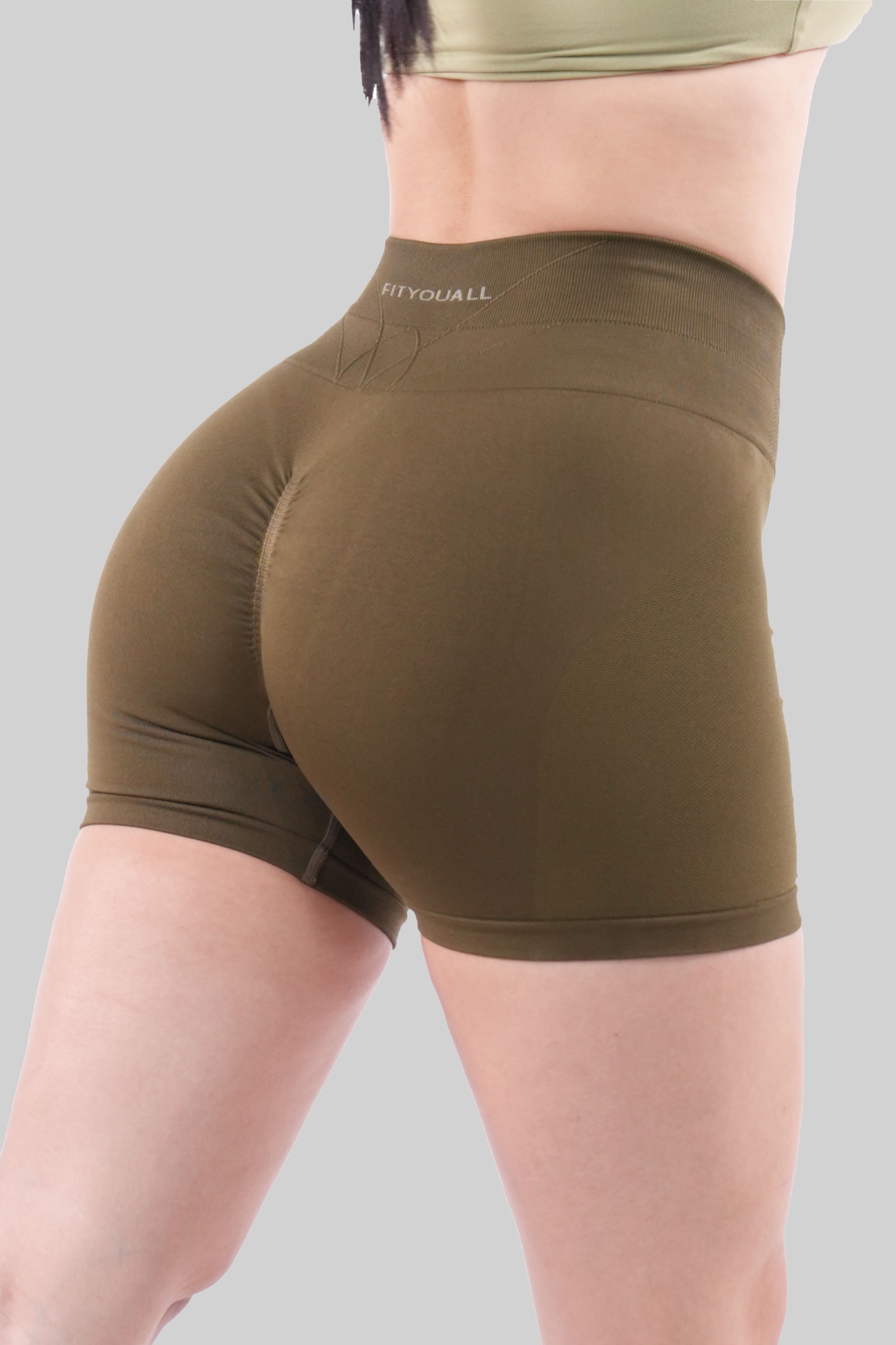 Quần Shorts Lotus Seamless - Dark Olive