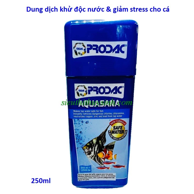 Dung dịch khử độc nước & giảm stress cho cá Prodac Aquasana Aqua Home