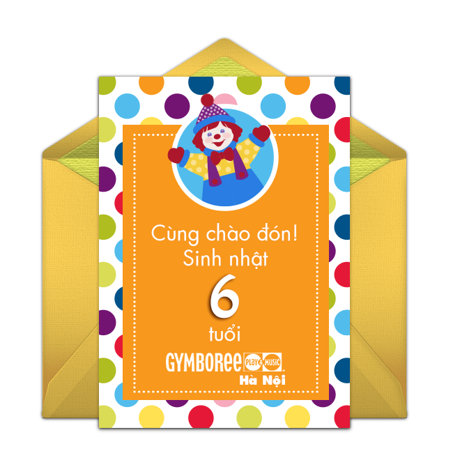 MỪNG GYMBOREE PLAY & MUSIC HÀ NỘI TRÒN 6 TUỔI! MỪNG GYMBOREE PLAY & MUSIC HÀ NỘI TRÒN 6 TUỔI!