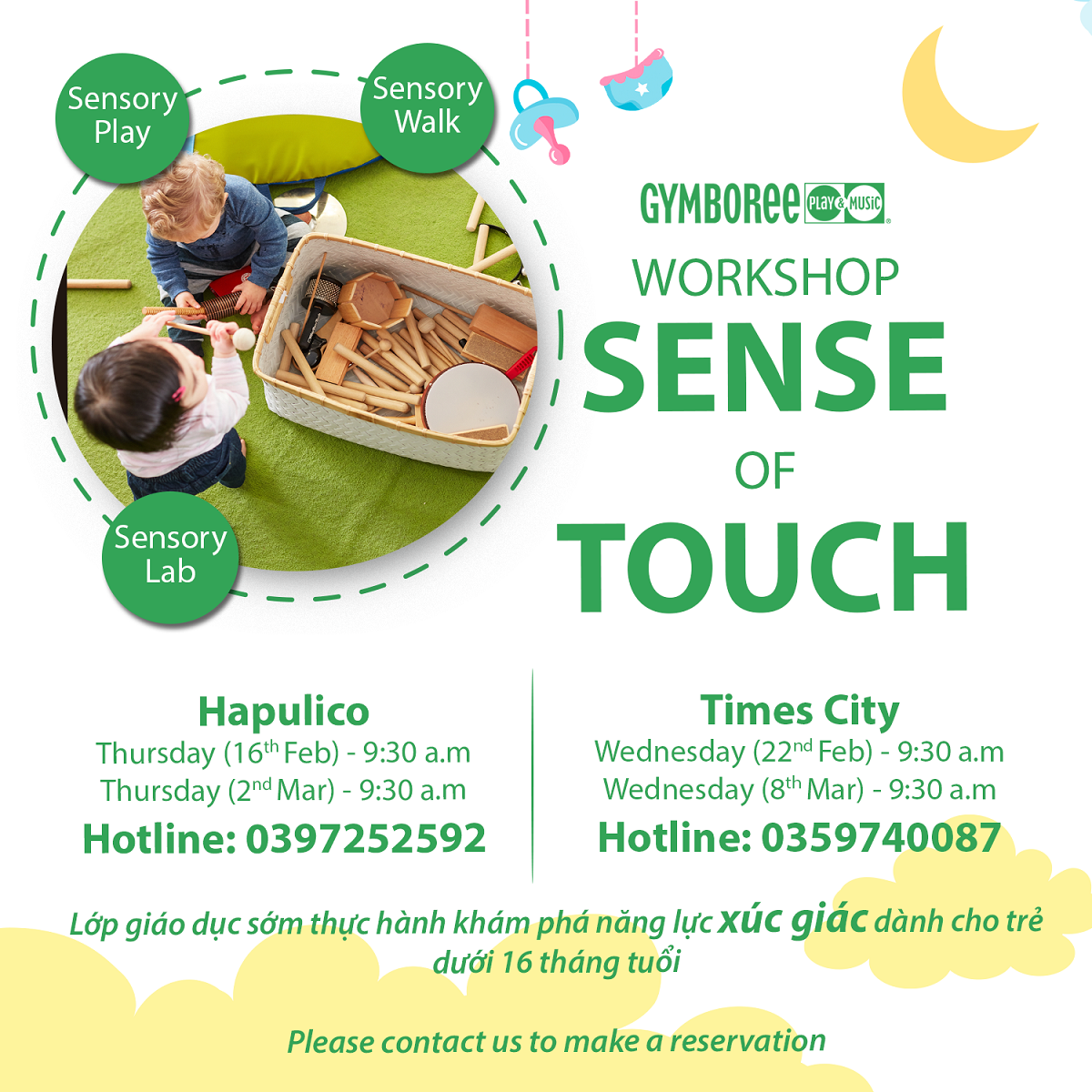 [Từ 16/2/23]WORKSHOP SENSORY: SENSE OF TOUCH