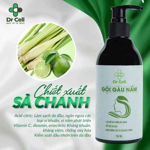 DẦU GỘI TRỊ GÀU NẤM 180ML - DR CELL