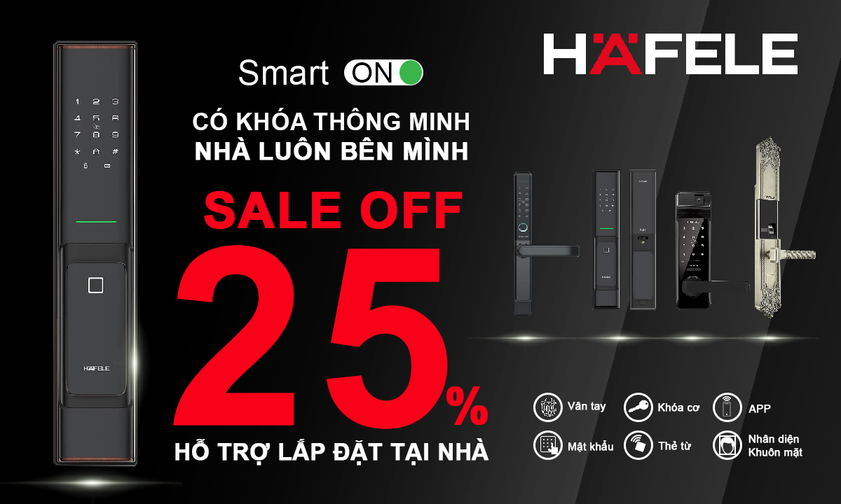 Hafele Có khóa thông minh - Nhà luôn bên mình