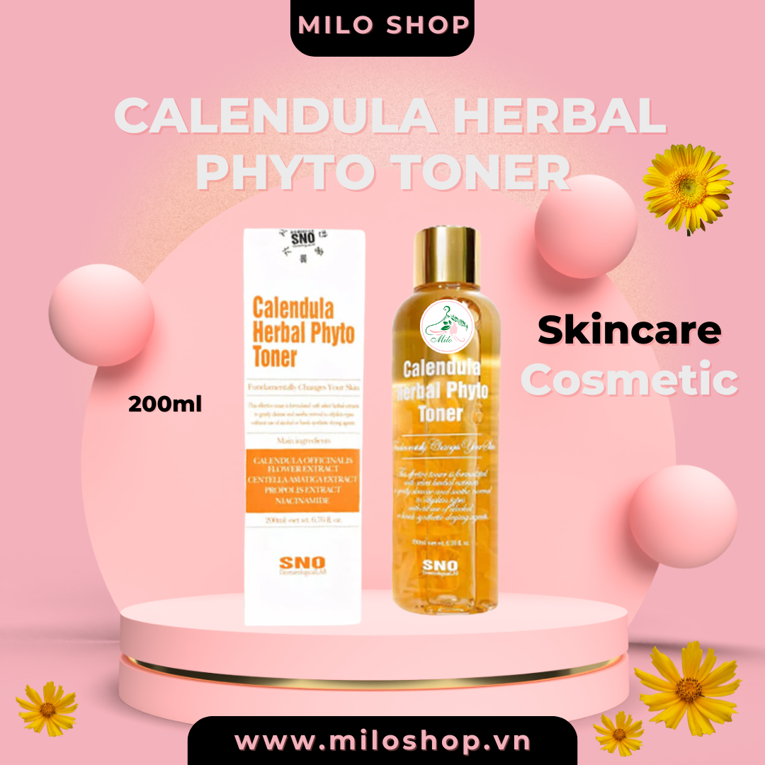 Toner hoa cúc SNO Calendula Herbal Phyto - 200ml