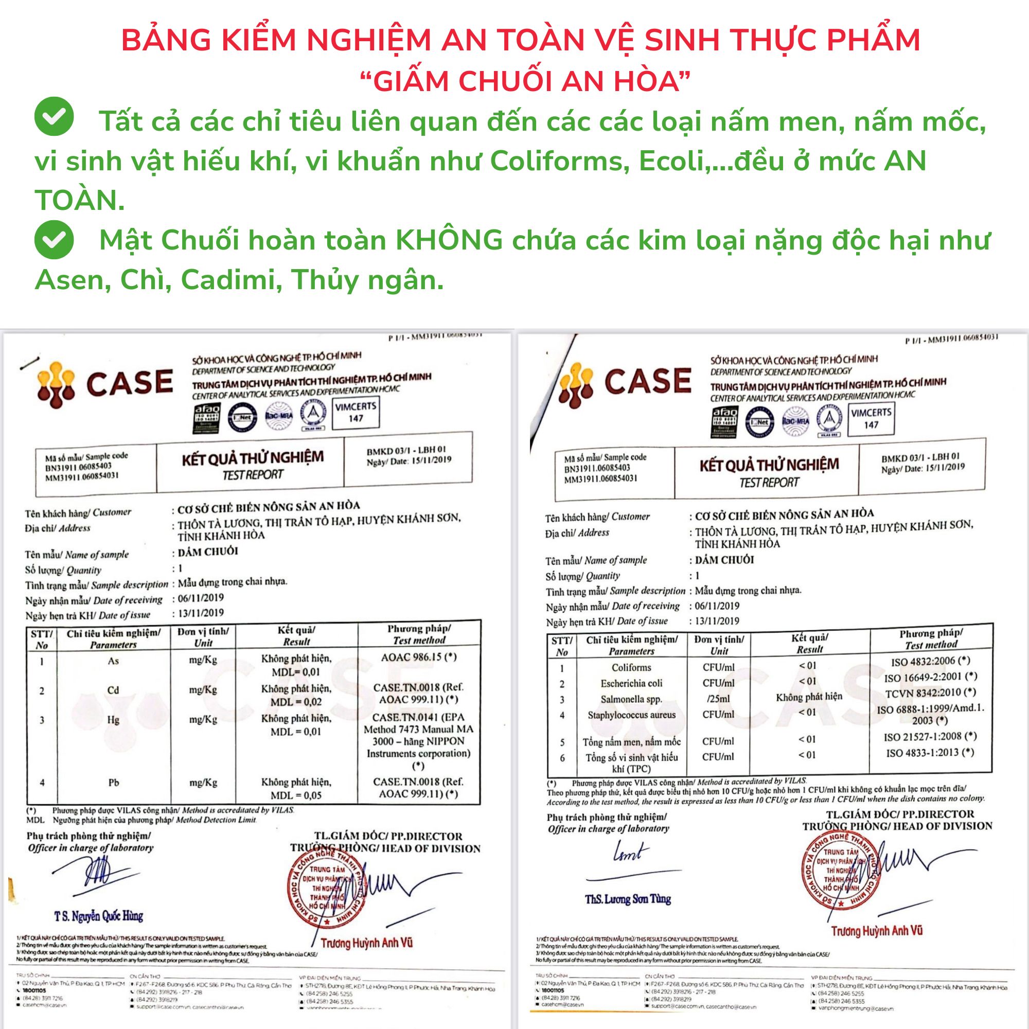 Giấm chuối nuôi từ giấm cái mẹ tự nhiên không hóa chất thương hiệu An Hòa Farm