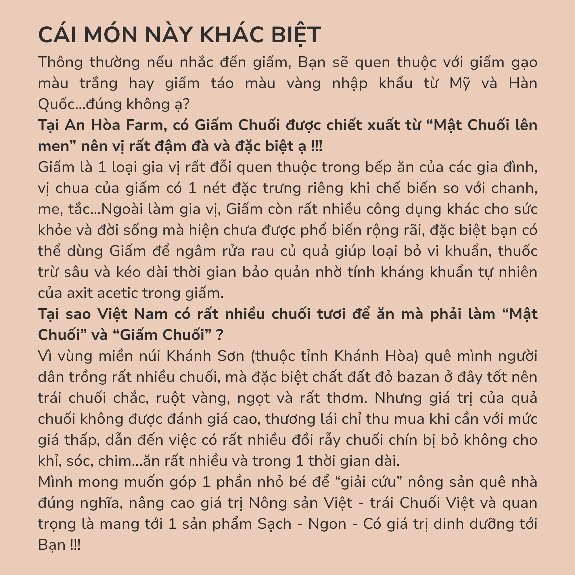 Giấm chuối nuôi từ giấm cái mẹ tự nhiên không hóa chất thương hiệu An Hòa Farm