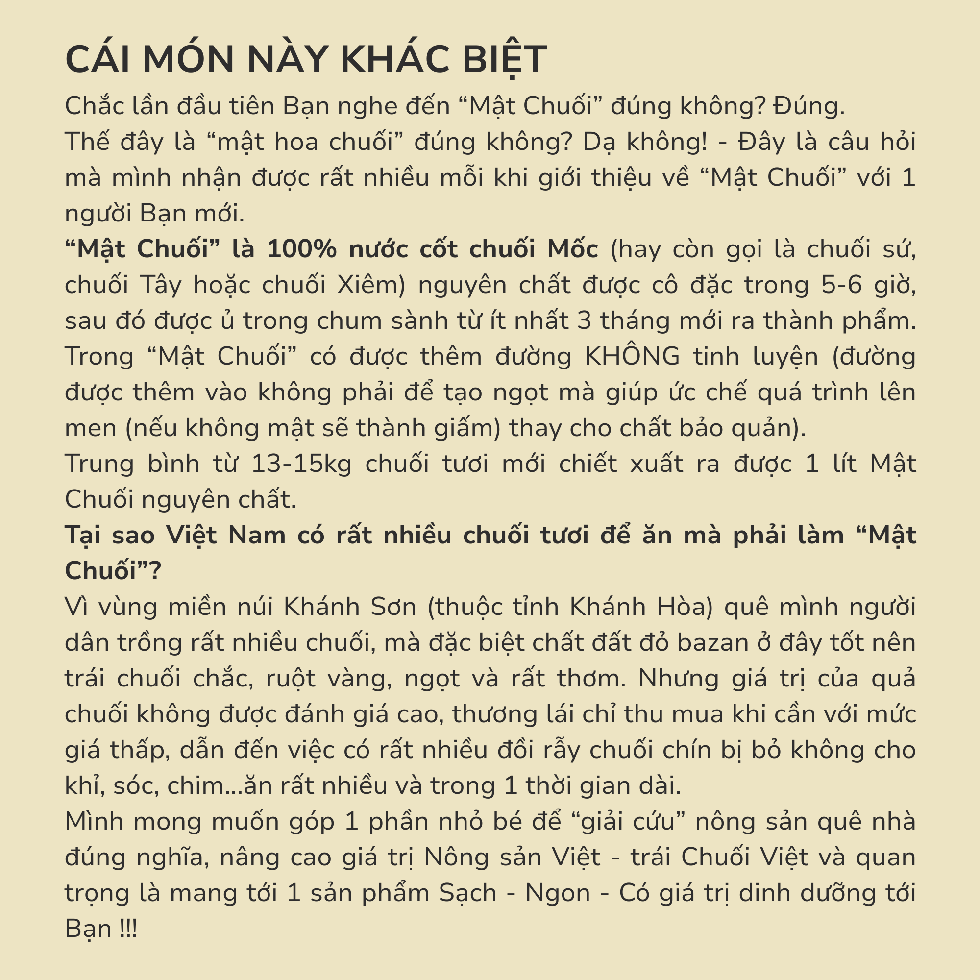 Mật Chuối Tabai thuần thực vật thay thế Mật Ong HSD 24 tháng thương hiệu An Hòa Farm