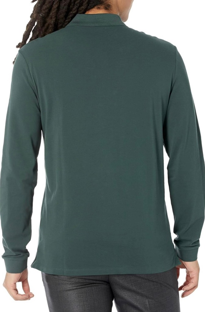 Polo Hugo Boss | Lapel logo long sleeve-Green gables
