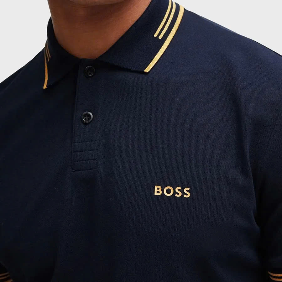 Polo BOSS Men's Paul Curved - Navy