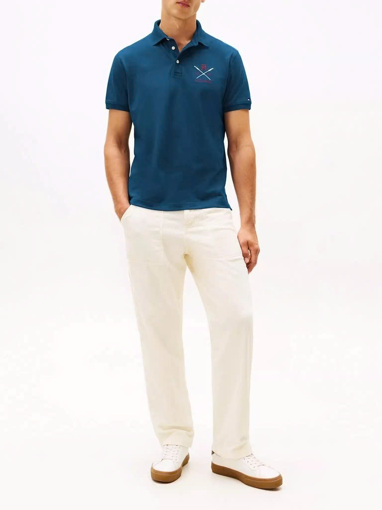 Polo Tommy Hilfiger Regular Fit Rowing Crew Logo - Deep Indigo