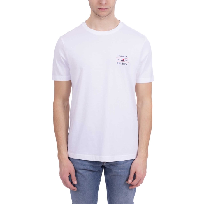 Áo Thun Tommy Hilfiger Stack Tee - Optic White