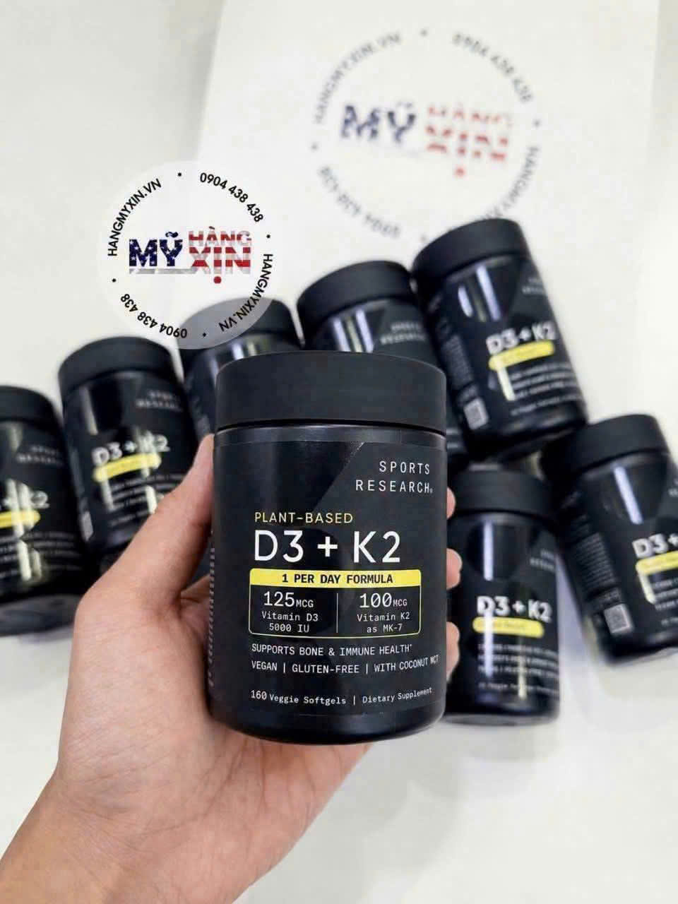 Vitamin D3+K2 Sports Research ( 160 viên }