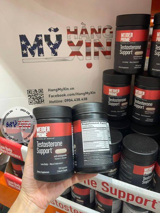 Viên uống tăng cường sức khỏe nam giới Weider Prime Testosterone Support-120 viên